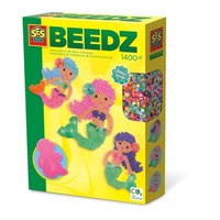 SES Creative Beedz - BüGelperlen Meerjungfrau Mosaik-Set, Mehrfarbig, S