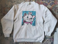 Vintage Sweatshirt Aristocrats Marie 6/8 Kids 90s White