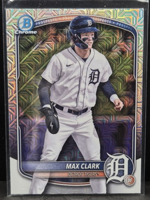 #ad 2025 Bowman #BCP 24 Max Clark Chrome Prospects Mojo Refractor Detroit Tigers $2.25
