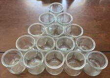 OUI Yogurt Glass Jars Craft DIY Candle Crafts Storage -Lot Of 15