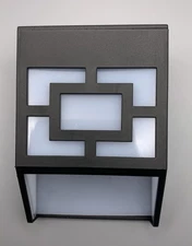 6 Pack Solar Wall Lights Motion Sensor Outdoor Garden Step Fence Deck Lamp Eauoh