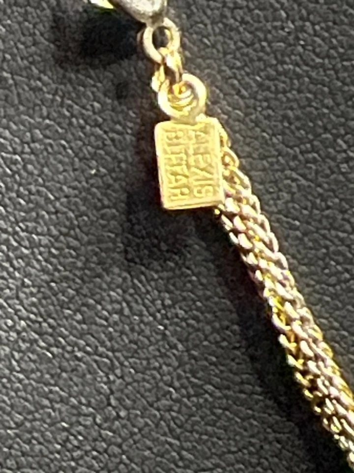 Collar Esqueleto Alexis Bittar Tallado Ónix/Ágata Negra Usado Firmado  Foto 4 de 4