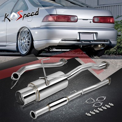 STAINLESS STEEL CATBACK CAT BACK EXHAUST SYSTEM 94-01 INTEGRA GSR 2D/3DR DC1 DC2