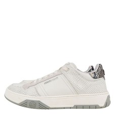 Roberto Cavalli Herren Schuhe Sneaker Gr. 44 Weiß Leder Freizeitschuhe Sport