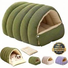 Cat Bed Cave Hideaway Warm Pet House for Small Dogs Indoor Cats Relaxing