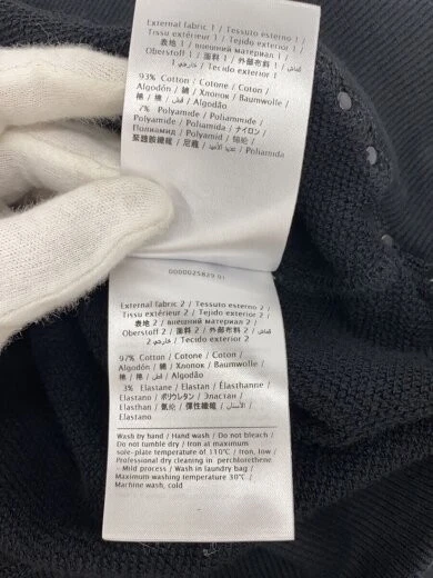 VALENTINO Bracche Felpa M Cotone BLK QV3MF03U3TV