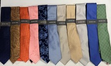 Wholesale Lot of 200 Michael Kors Men's Ties, Brand New With Tags Assorted Color