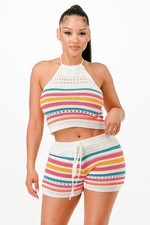 Women's Crochet Short Set