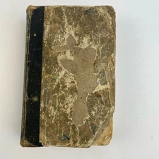 Antique Book The Dayspring 1853 Scarce Religion Instruction Pocket Size Worn
