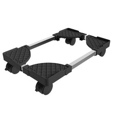 Computer Tower Stand, Adjustable Mobile CPU Stand Fits Most PC Tower, Black