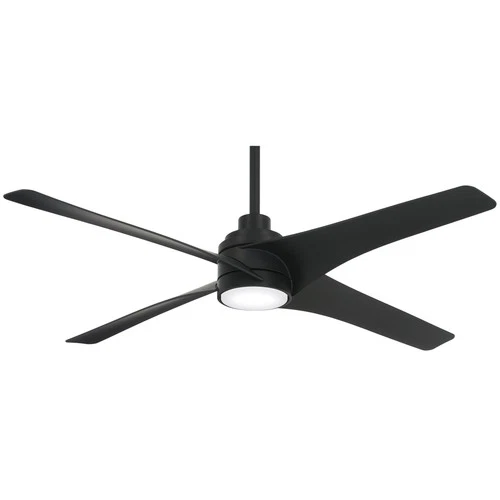 Minka Aire Swept 56" Ceiling Fan - Coal 4-Blade Remote Control - Picture 2 of 2