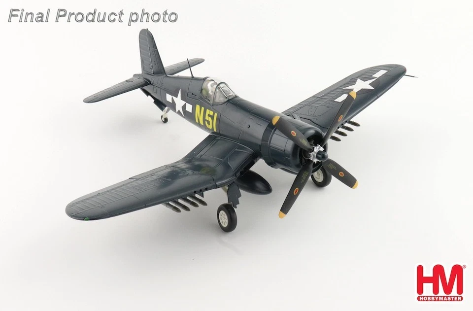 Hobbymaster 1:48 HA8227 Vought F4U-4 Corsair N51, John Glenn, VMF-155, China 194 - Bild 3 von 4
