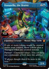 Foil Donatello, the Brains (0002) (Borderless) - 2 - NM - Commander: Teenage...