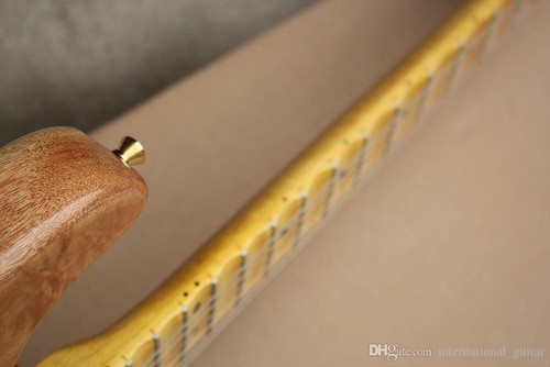 Guitarra Eléctrica 6 Cuerdas Festoneado Arce Dedaño Hardware Dorado 22 Trastes - Imagen 7 de 9
