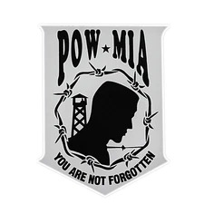 POW MIA You Are Not Forgotten Bumper Sticker Military Vinyl Soldier Decal 5"