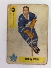 1958-59 Parkhurst Bobby Baun #15, Toronto Maple Leafs