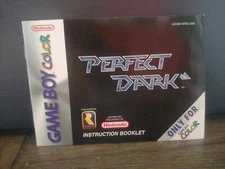 PERFECT DARK Nintendo Game Boy GBC Color Original 2000 Instruction Booklet *ONLY