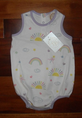 NWT The Beaufort Bonnet Company Baby Petton Play Bubble Romper Size 6-12 M - Picture 2 of 6