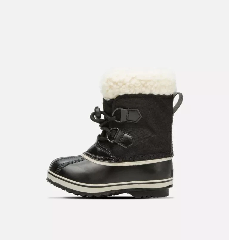 BOTA IMPERMEABLE PARA NIÑOS SOREL $90.00 YOOT PAC™ NYLON, Talla 13 Negra Foto 4 de 4