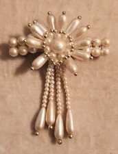 Classic Faux Pearl Vintage Hair Accessory Barrette Wedding Formal Style Fashion