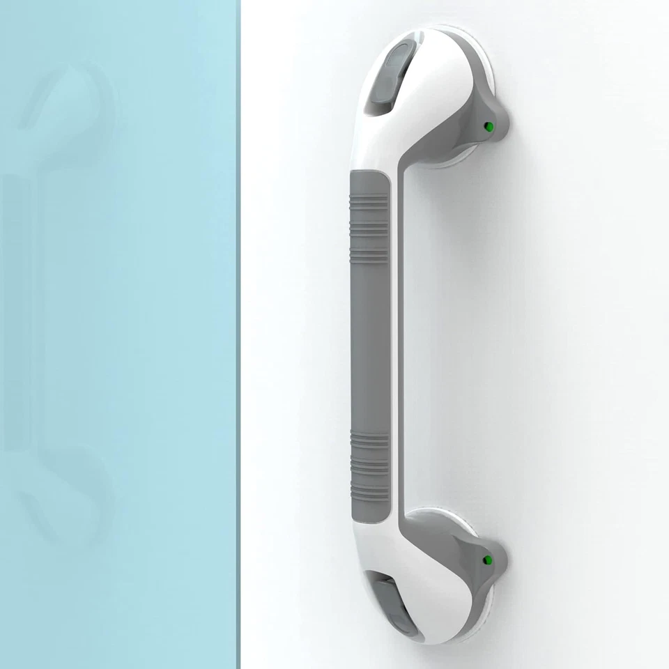 Barra de agarre de ducha de succión de 17 pulgadas con indicadores, mango estable asistente de equilibrio Foto 4 de 4