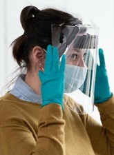 2x Electrical Facial Shield Industrial Full Face Cover Visor Clear Protect Cover