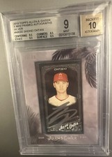 2018 Topps Allen & Ginter X Mini Framed Shohei Ohtani RC /25 BGS 9 w/ 10 AUTO