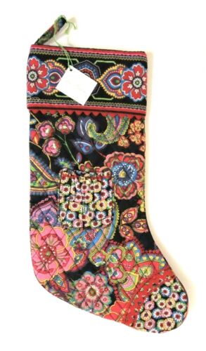 Vera Bradley Stocking Limited Edition Symphony In Hue and Tags Christmas 2009 - Picture 1 of 6