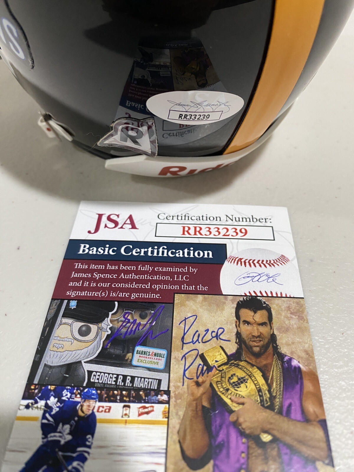 Jeff Hartings Singed Pittsburgh Steelers Super Bowl XL Mini Helmet (JSA COA)