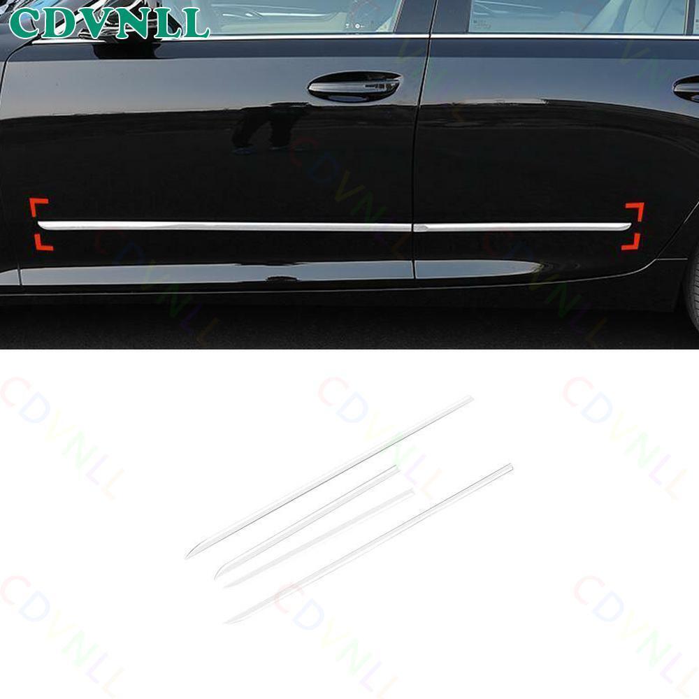 For Cadillac CT5 2020-2022 Chrome Silver Side Door Body Molding Sill Guard Trim