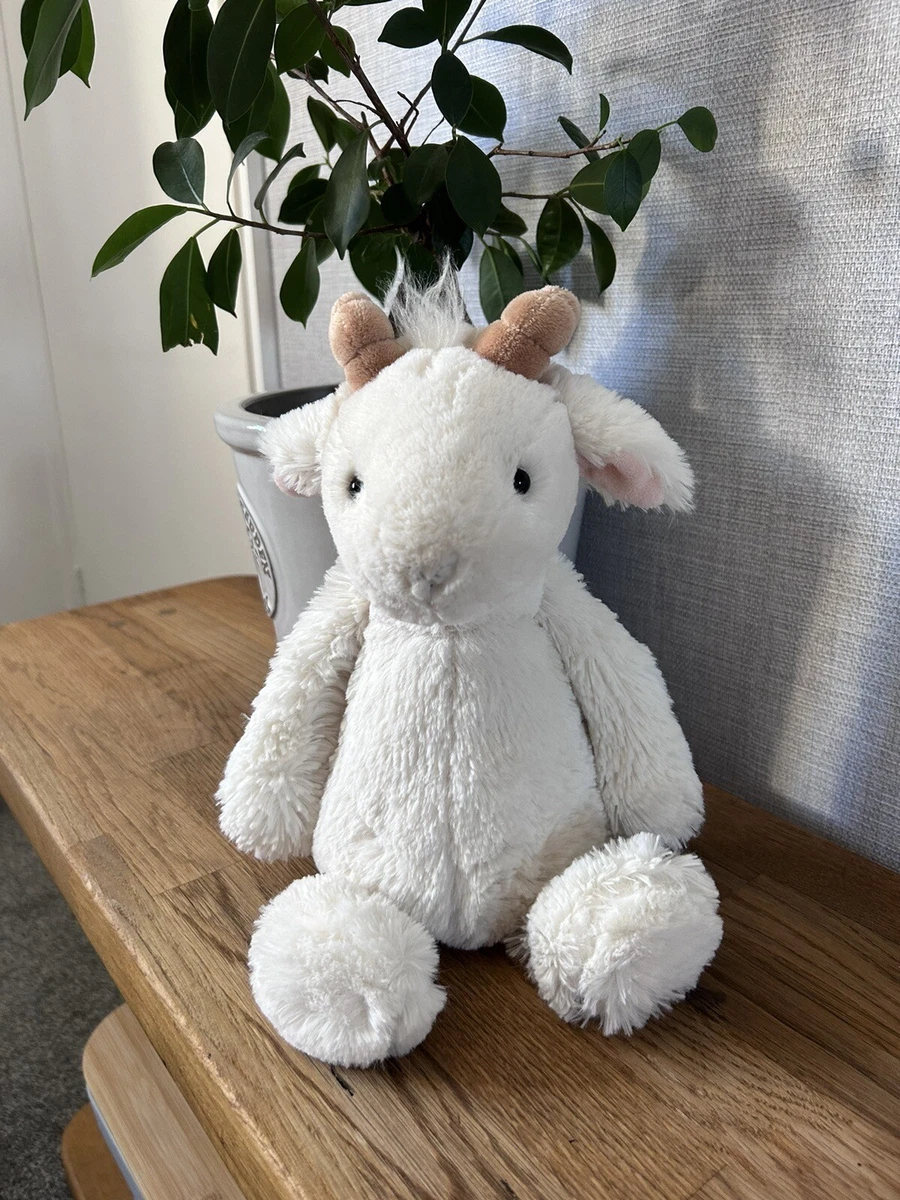 Jellycat Medium Bashful Goat Goat Jellycat Soft Toy Medium Size