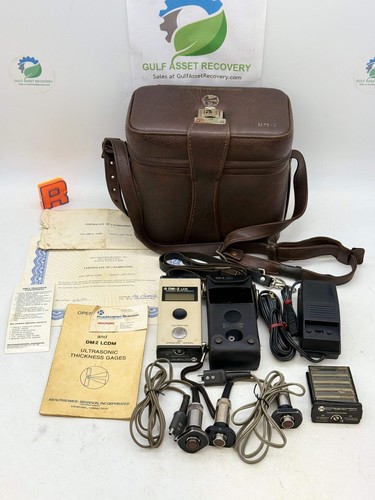 Krautkramer Branson DM-2 LCD Ultrasonic Thickness Gage w/ Accs (Not Tested-For P