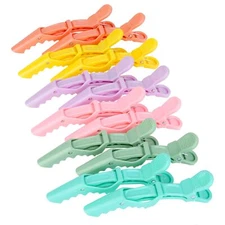 12PCS Alligator Hair Clips for Styling Wide Teeth Double-Hinged Sectioning