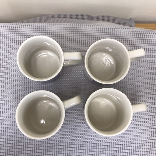 VINTAGE 4 Morton Salt Girl "When it Rains it Pours" Mug Set 1914,1921,1956,1968 - Picture 6 of 7