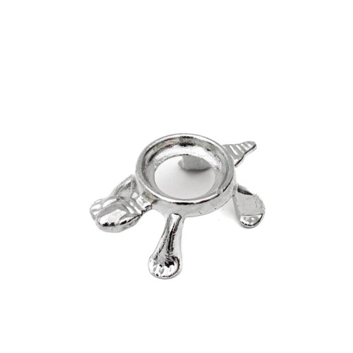 Mini Silver Turtle Display Stand Gemstone Eggs Spheres Marbles Ball Holders - Picture 37 of 49