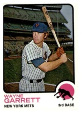 Wayne Garrett Signed 1973 Topps #562 Autographed Mets 50459