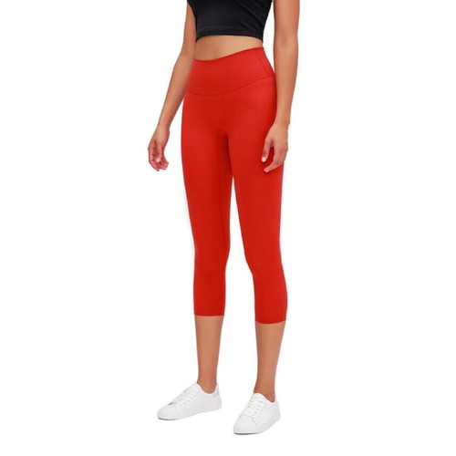 Mujeres Yoga Suave Cintura Alta Leggings Capri Sin costuras Frontal Elastizado Para 4-8 - Imagen 9 de 26