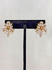 Stud Earrings for Women Used (n352) Vintage 925 Gp Marquise Cut Cubic Zirconia