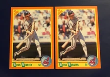 1990 Score Update # U4 MITCH WEBSTER Lot 2 Cleveland Indians Nice !