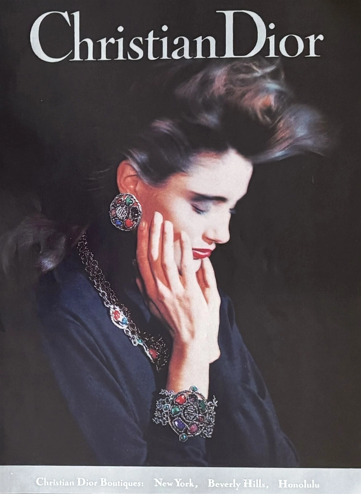 DIOR 1990 Christian Dior Paris mode et sous vêtements 3 pages PUBLICITÉ IMPRIMÉE originale