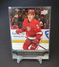 2023-24 Upper Deck Series 1 Debut Dates Simon Edvinsson #DD20