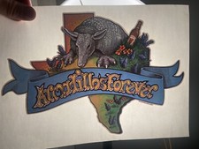 Armadillos Forever Texas Vintage Heat Transfer Iron On Original
