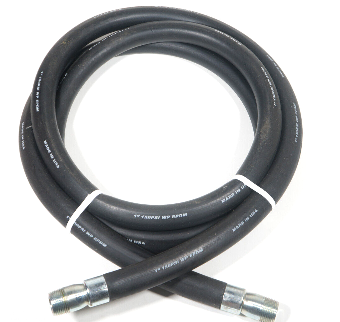 Goodyear 1 NPT 150PSI Chemical Transfer EPDM Hose 12 Foot 12FT Coupled