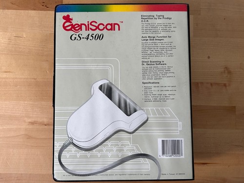 Genius GeniScan GS-4500 ISA Card Scanner, Manuals & Floppy (1989) - Photo 6/13