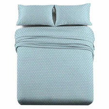 Heavyweight Flannel 100% Cotton Bed Sheet Set Ultra Soft Snow