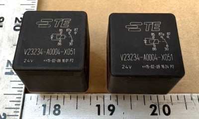 Tyco Automotive 24V Relay 5 Pins P/N V23234-A0004-X051 (Lot of 2)