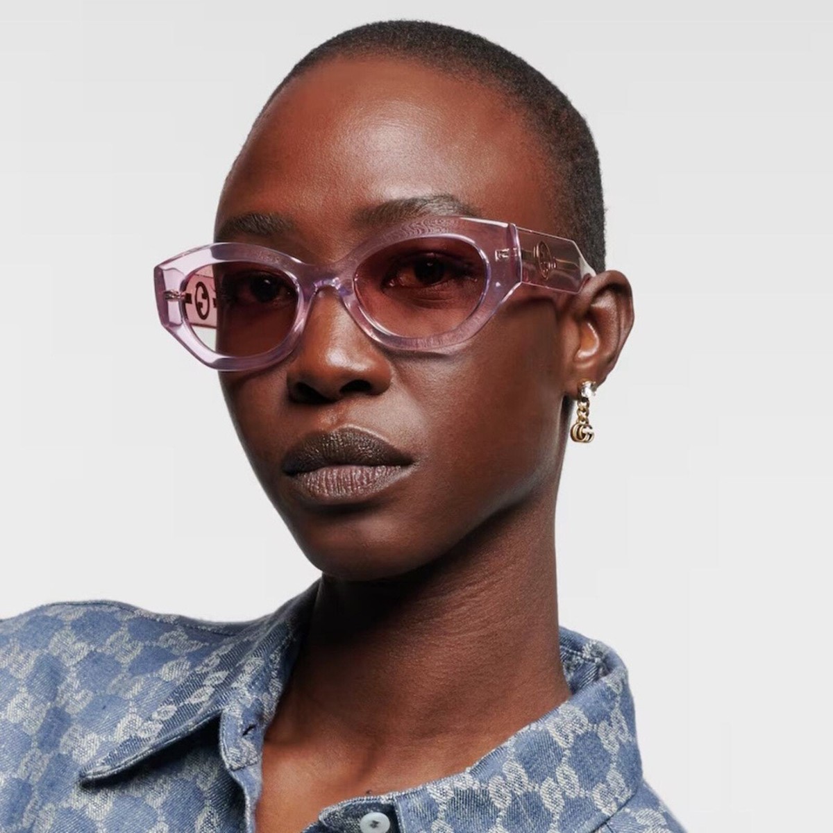 NEW Gucci Sunglasses GG1553S 003 Pink Red Women Authentic | eBay