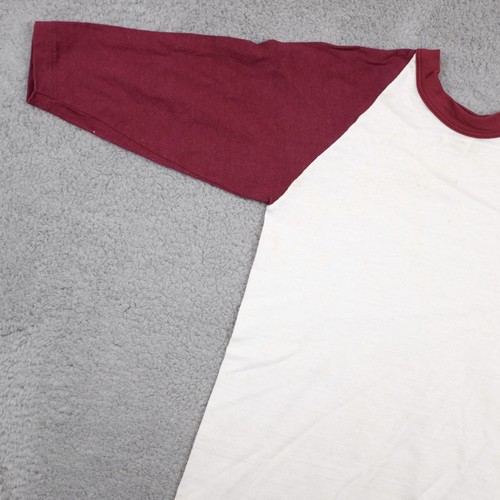 VINTAGE Russell Athletic Mixed Lot of 2 Youth L/S White/Maroon Baseball Jerseys - Picture 8 of 10