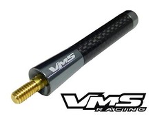 Gunmetal Billet Real Carbon Fiber Short Screw In Antenna 3 76mm For Nissan