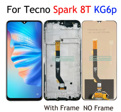For Tecno Spark 8T KG6p Spark8T LCD Display Touch Screen Digitizer Assembly